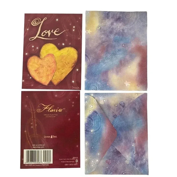 Vintage 6/pk LOVE Greeting Cards Leanin' Tree Flavia Weedn NOS - Picture 7 of 16